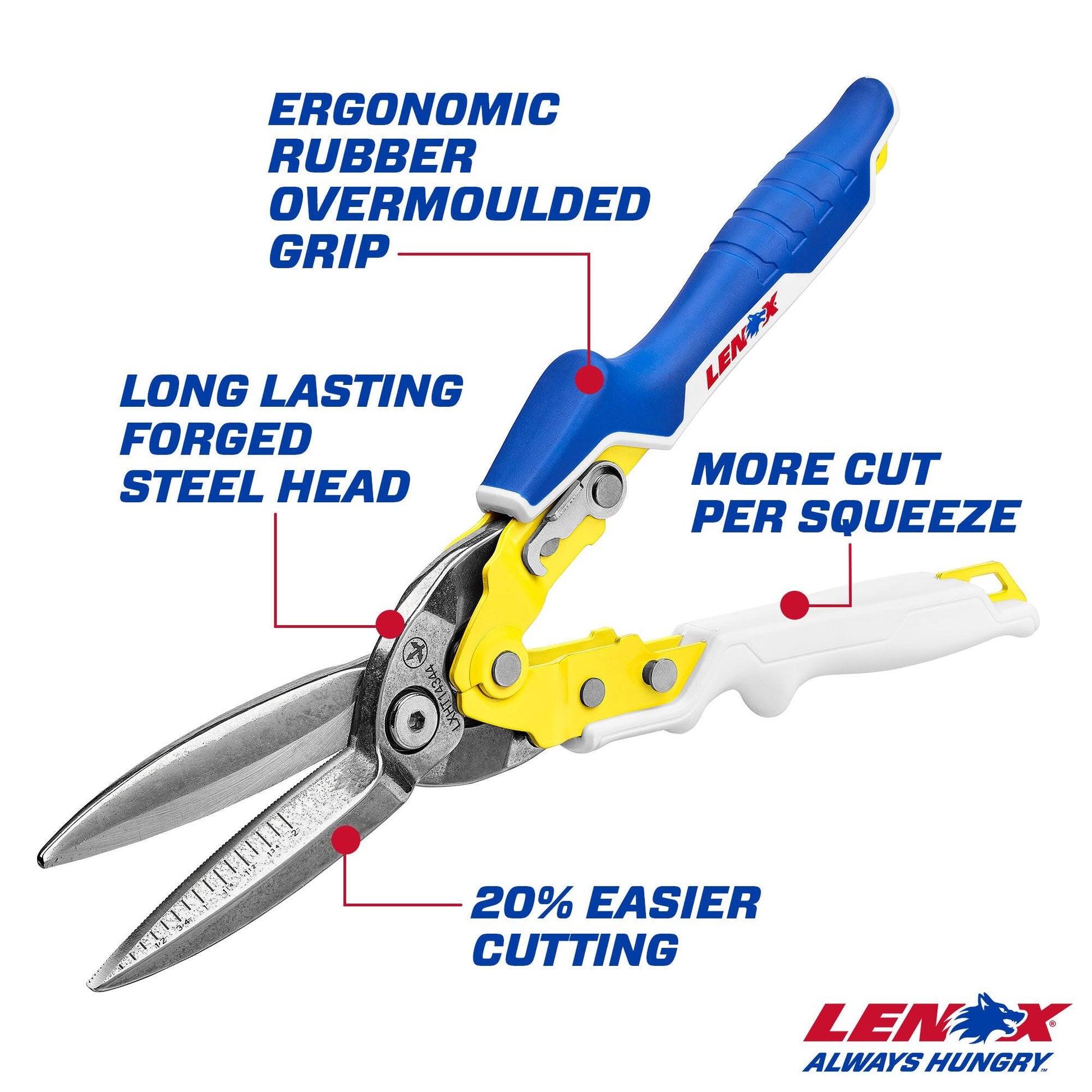 Lenox LXHT14344 Long Straight Aviation Snips