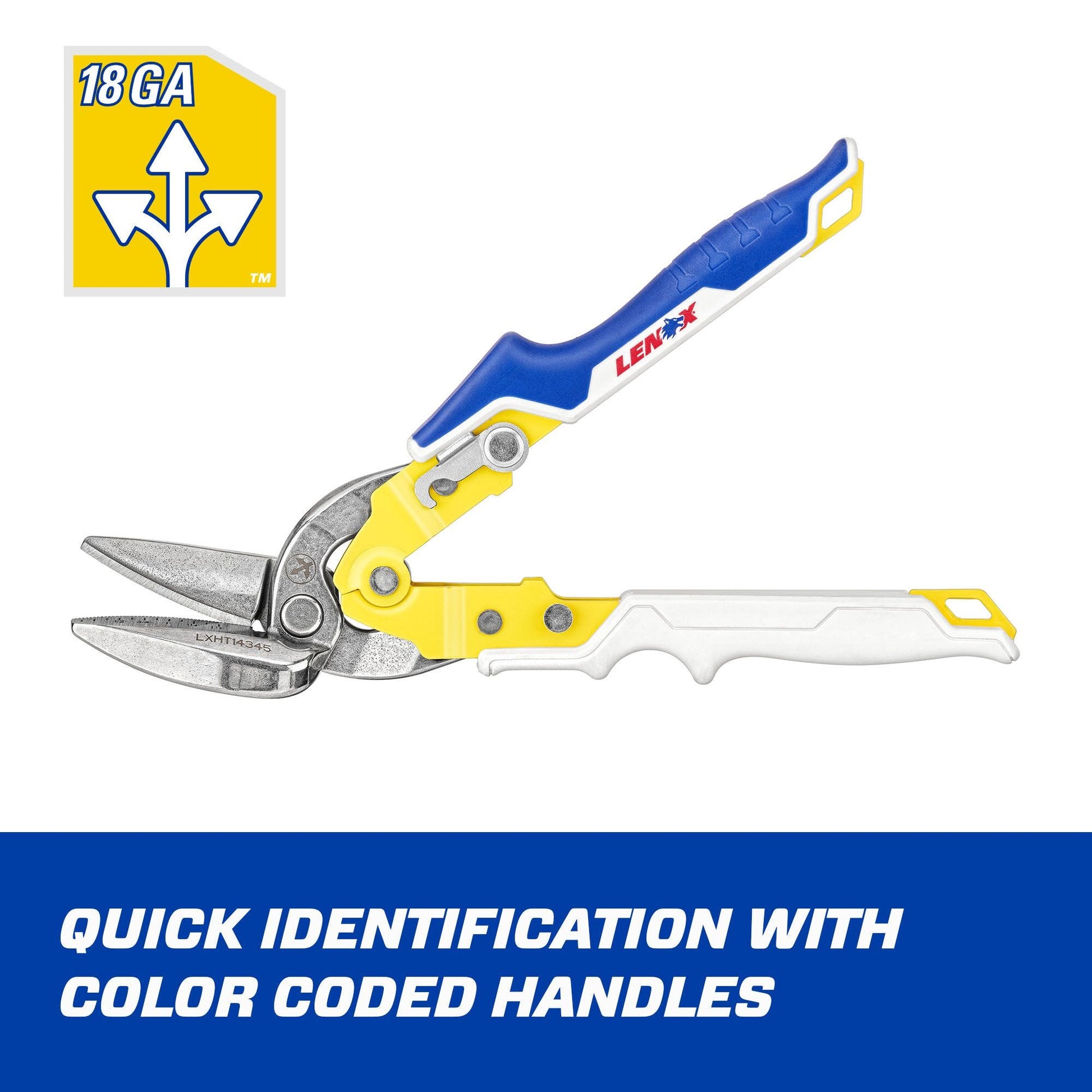 Lenox LXHT14345 Offset Straight Aviation Snips