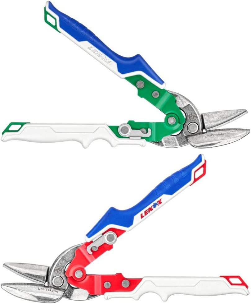 Lenox LXHT14348 Offset Left & Right Aviation Snips Set