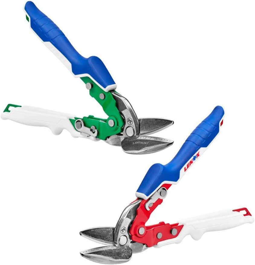 Lenox LXHT14348 Offset Left & Right Aviation Snips Set