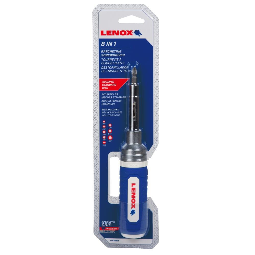 Lenox LXHT60902 8-IN-1 Ratcheting Screwdriver