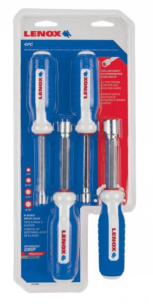 Lenox LXHT60903 4-Piece Nut Driver Set