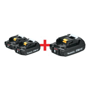 Makita 18V Compact 2.0Ah Battery, 3-Pack