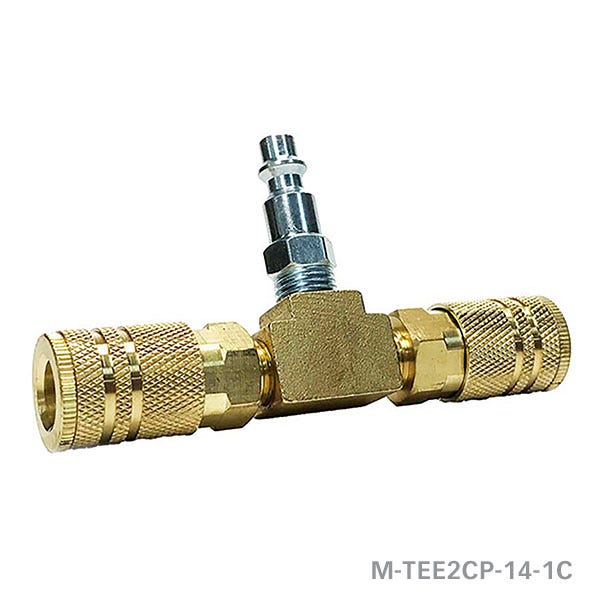 Rolair M-TEE2CP-14-1C 2-way tee (1/4" NPT) Industrial fittings