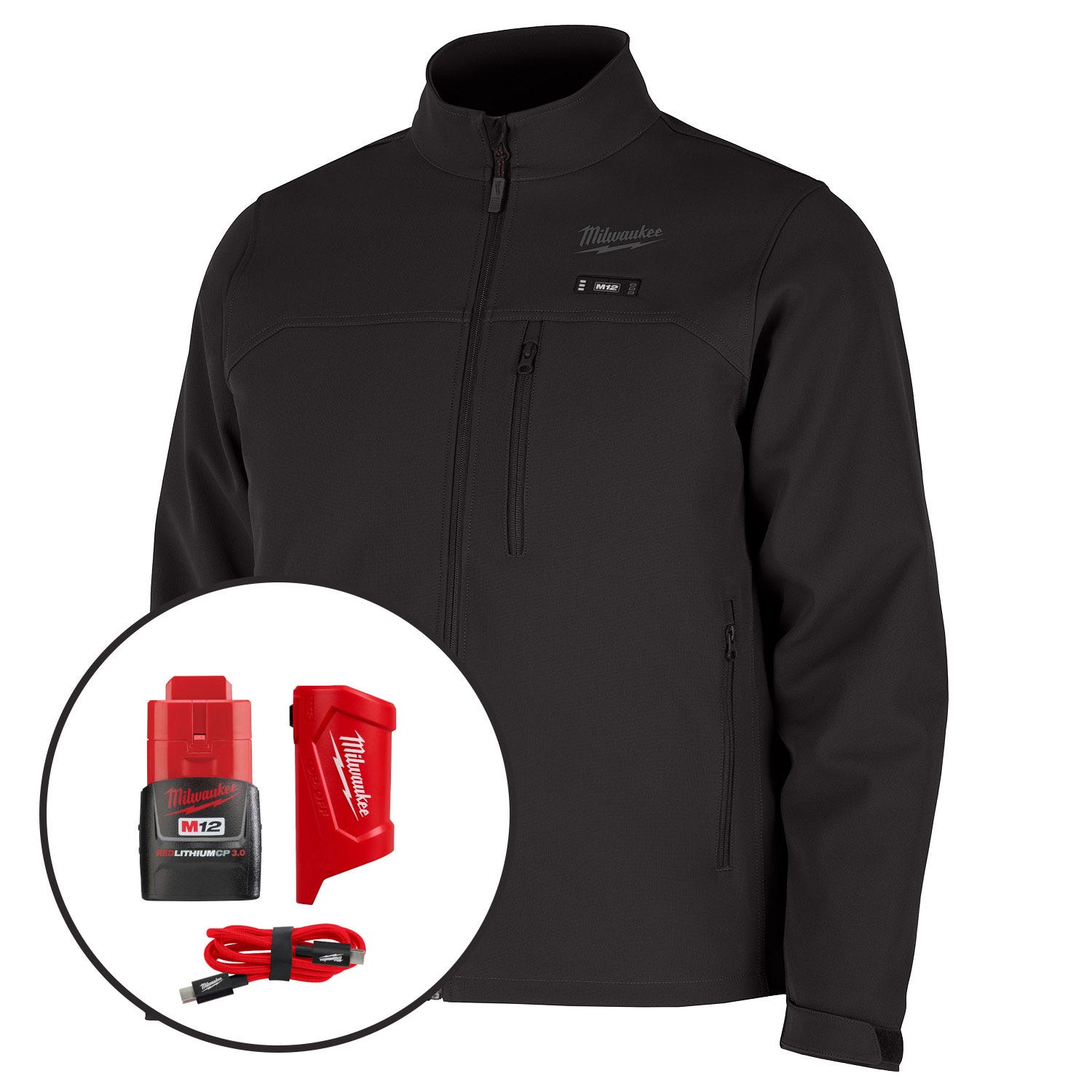 Milwaukee M100B M12 Heated TOUGHSHELL Jacket w/ HEXON Technology