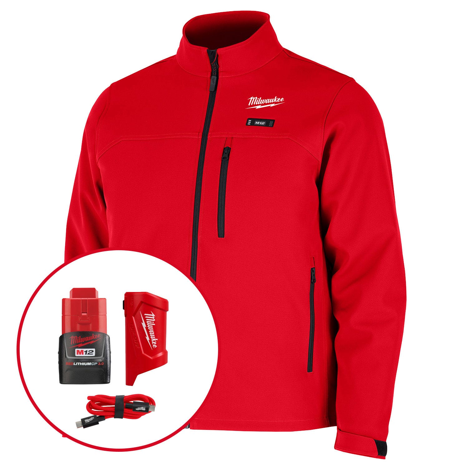 Milwaukee M100R M12 Heated TOUGHSHELL Jacket w/ HEXON Technology