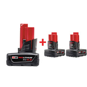 Milwaukee M12 Battery, 3-Pack