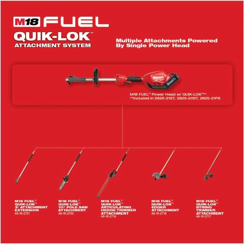 Milwaukee 49-16-2717 M18 FUEL QUIK-LOK String Trimmer Attachment (PROMO)