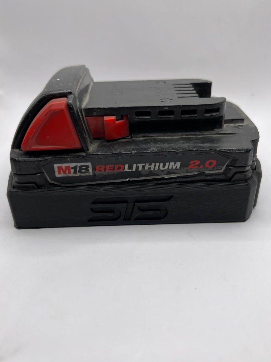 STS Auto Design MW1820 Milwaukee M18 2.0Ah Heavy-Duty Magnetic Battery Cover