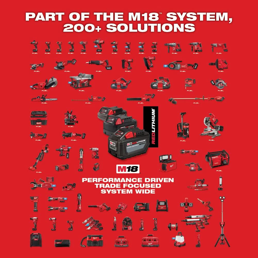 Milwaukee 2882-22 M18 FUEL 4-1/2" / 5" Braking Grinder w/ ONE-KEY Paddle Switch, No-Lock Kit