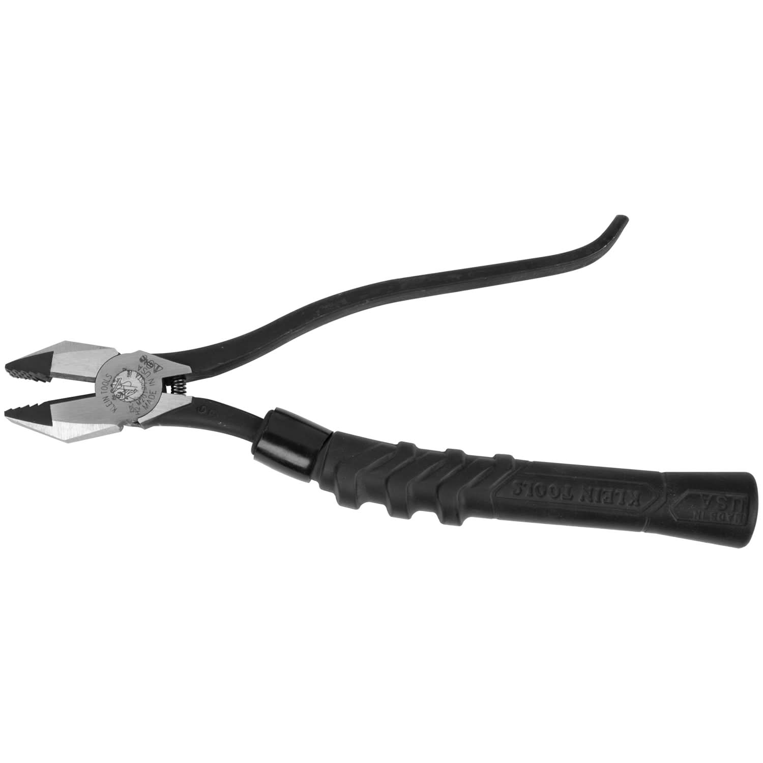 Klein Tools M2017CSTA Ironworker's Slim-Head Comfort Grip Aggressive Knurl Pliers, 9-in.