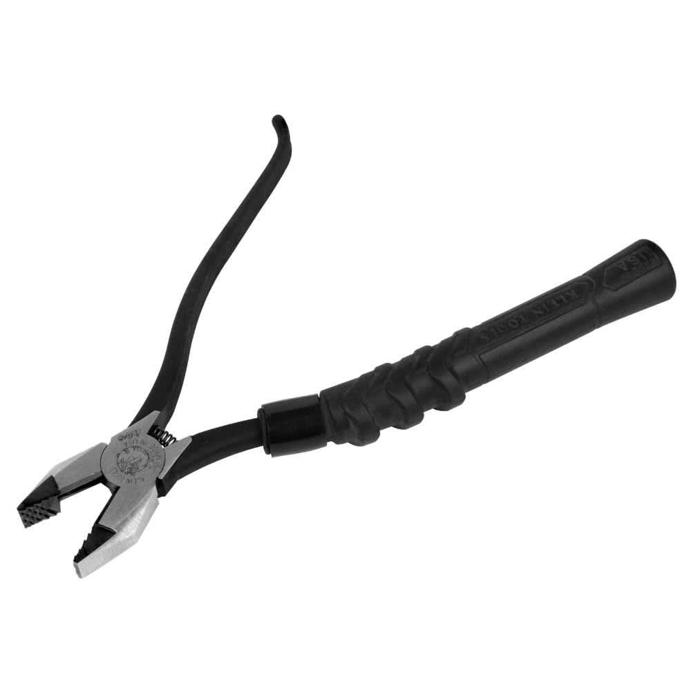 Klein Tools M2017CSTA Ironworker's Slim-Head Comfort Grip Aggressive Knurl Pliers, 9-in.