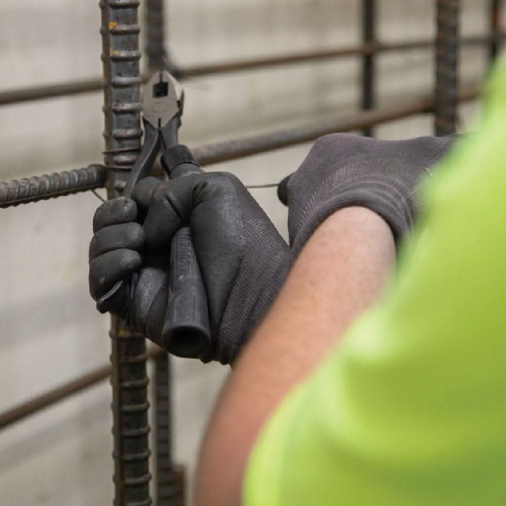 Klein Tools M2017CSTA Ironworker's Slim-Head Comfort Grip Aggressive Knurl Pliers, 9-in.