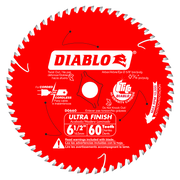 Diablo 6-1/2 in. x 60 Tooth Ultra Finish Saw Blade (D0660X)