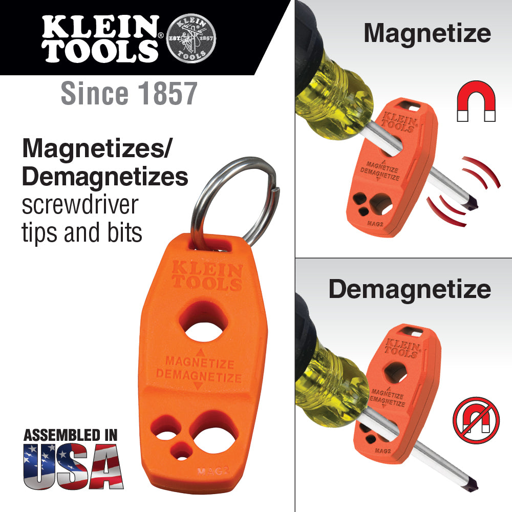Klein MAG2 magnetizer demagnetizer included with the 85808 screwdriver set