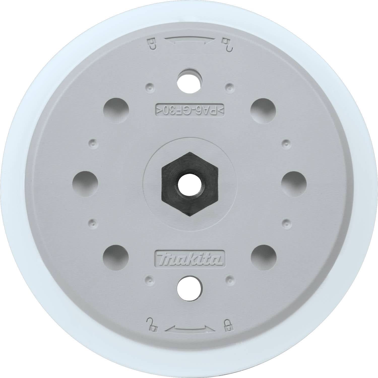 Makita 197316-3 6" Round Sanding Backing Pad, Hook & Loop, Super Soft