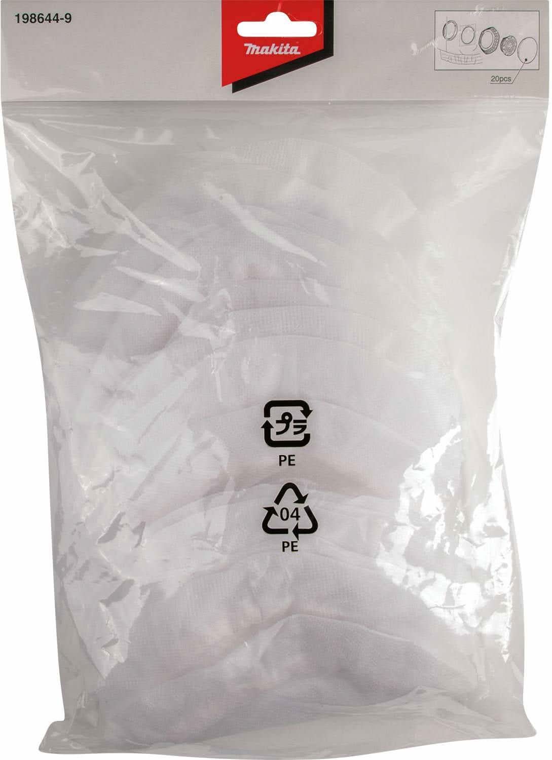 Makita 198644-9 Fan Jacket Filter, 20/pk