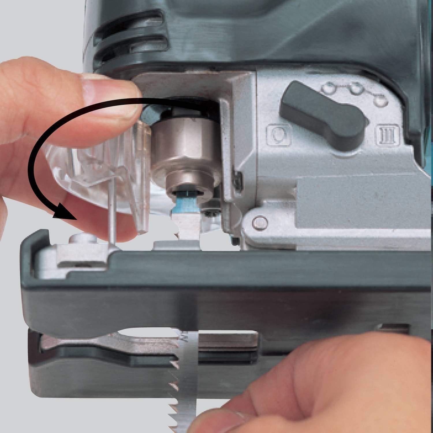 Makita 4350FCT Top Handle Jig Saw, with "Tool-less" Blade Change