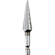 Makita 711492-A 1/8" - 1/2" H.S.S. Step Drill Bit, 1/4" Hex Shank