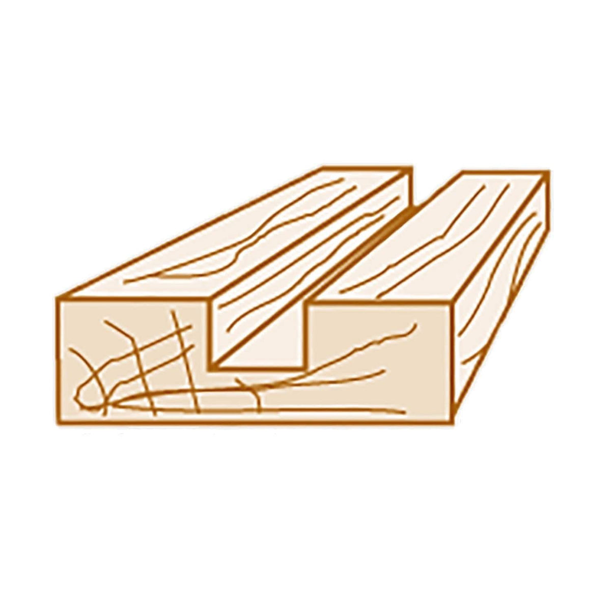 Makita 733003-6A Router Bit 1/4" Straight 2 Flute, 1" Cut, 1/4" SH, C.T
