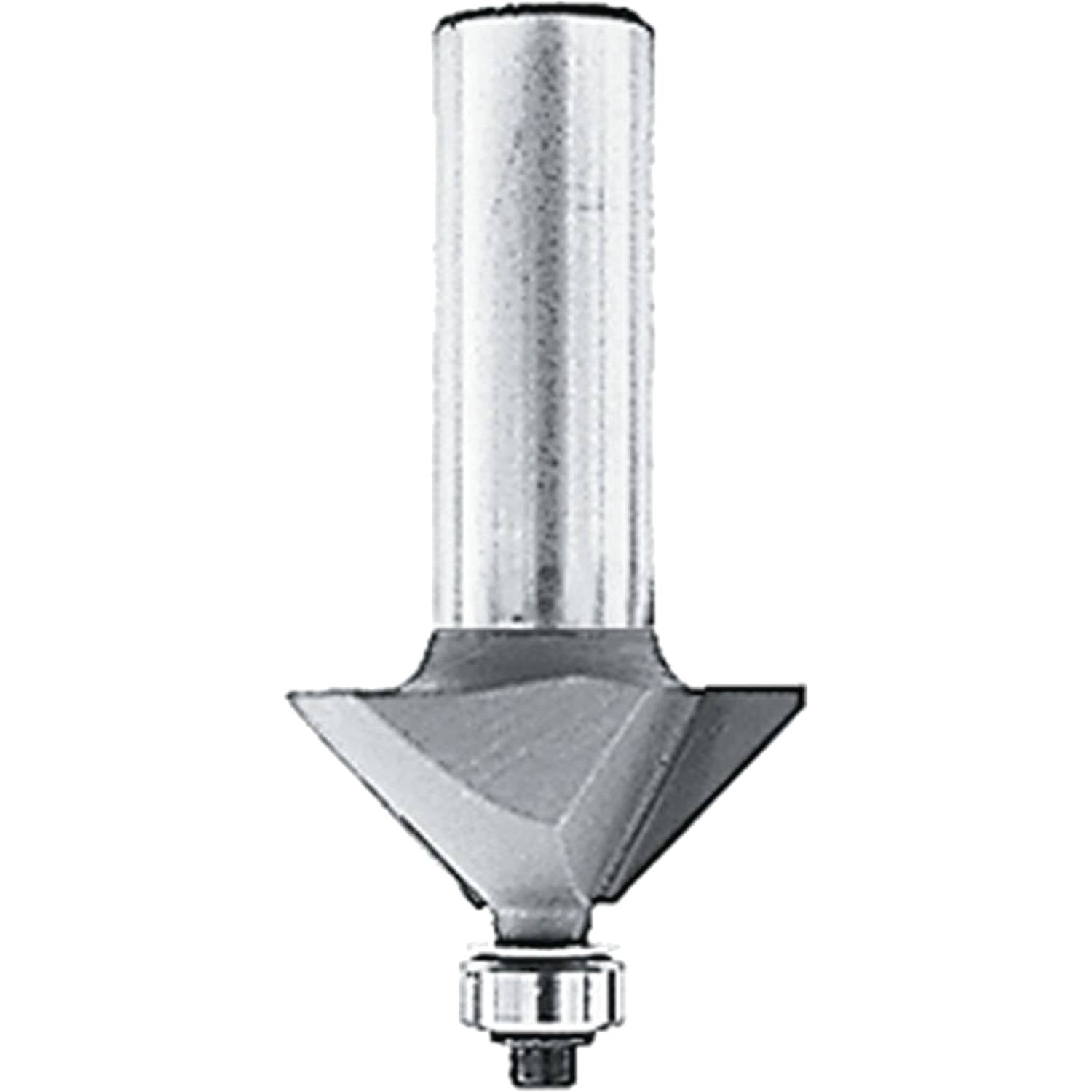 Makita 733286-A Router Bit 45 Chamfer 1-1/8" Length., 2 Flute, 1/2" SH, C.T.