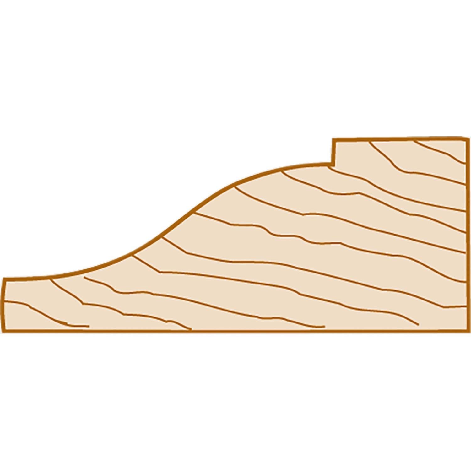 Makita 733303-A Router Bit 1-1/16" Raised Panel (Ogee), 2 Flute, 1/2" SH, C.T.