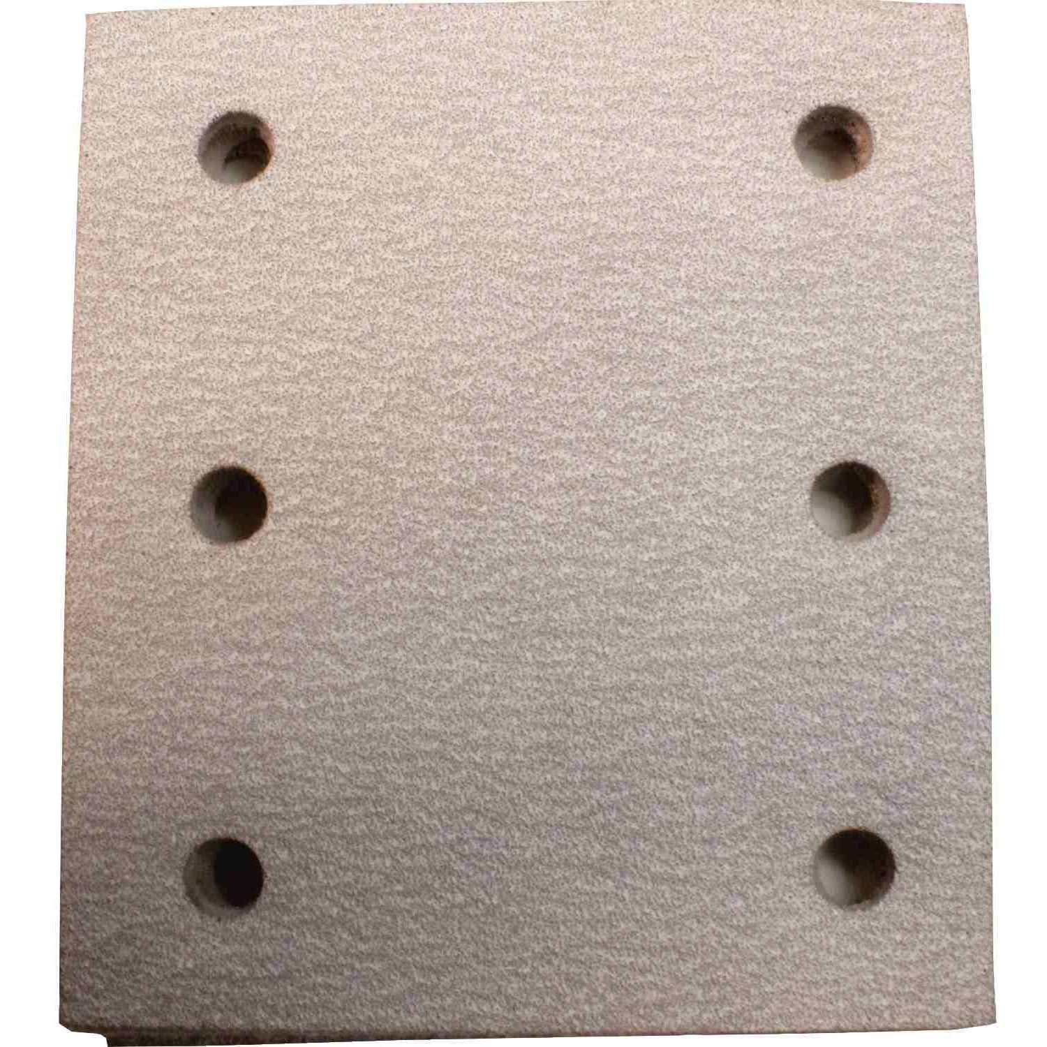 Makita 742520-A 4" x 4-1/2" Abrasive Paper, Hook and Loop, 80 Grit, 5/pk