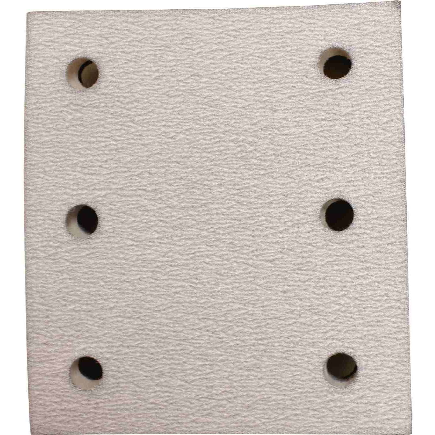 Makita 742521-A 4" x 4-1/2" Abrasive Paper, Hook and Loop, 240 Grit, 5/pk