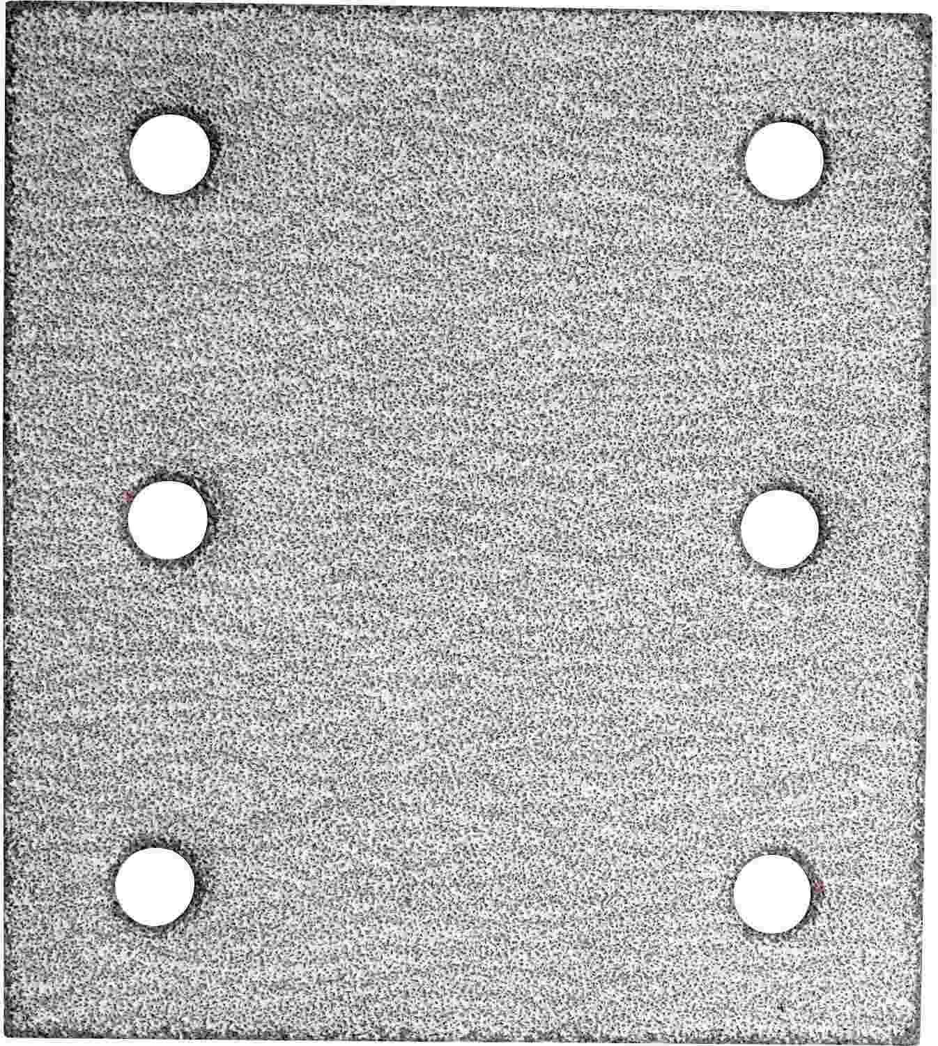 Makita 742529-7 4" x 4-1/2" Abrasive Paper, Hook & Loop, 60 Grit, 5/pk
