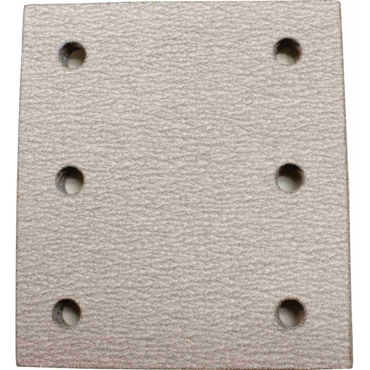 Makita 742531-0 4" x 4-1/2" Abrasive Paper, Hook and Loop, 150 Grit, 5/pk