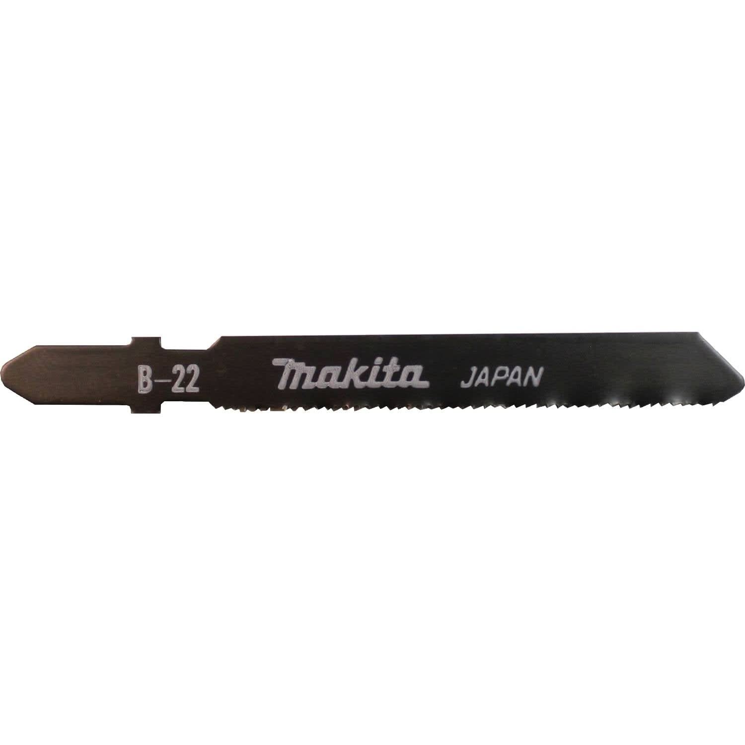 Makita 792473-8 Jig Saw Blade, T Shank, HSS, 3" x 24TPI, 5/pk