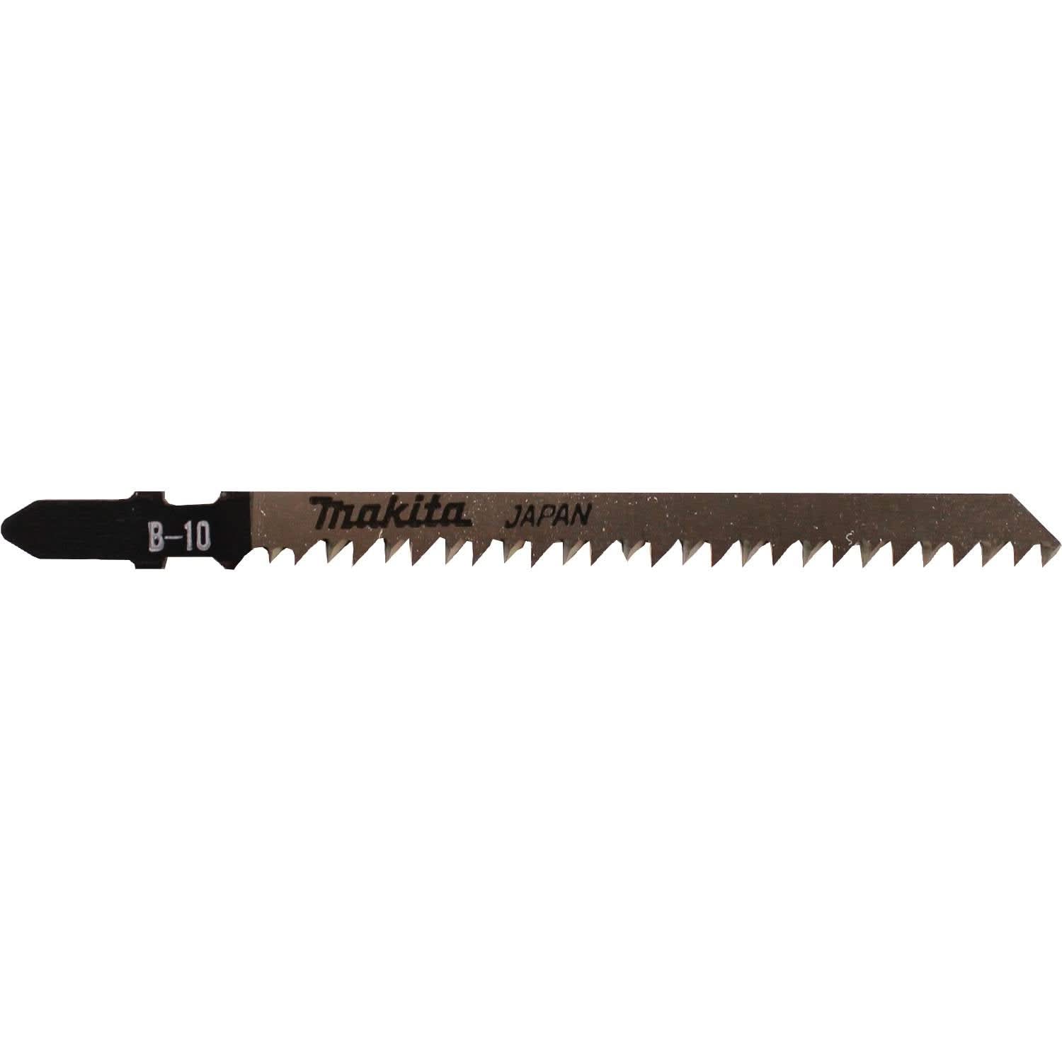 Makita 792529-7 Jig Saw Blade, T Shank, HCS, 4-1/8" x 9TPI, 3-1/8" Cutting Length, 5/pk