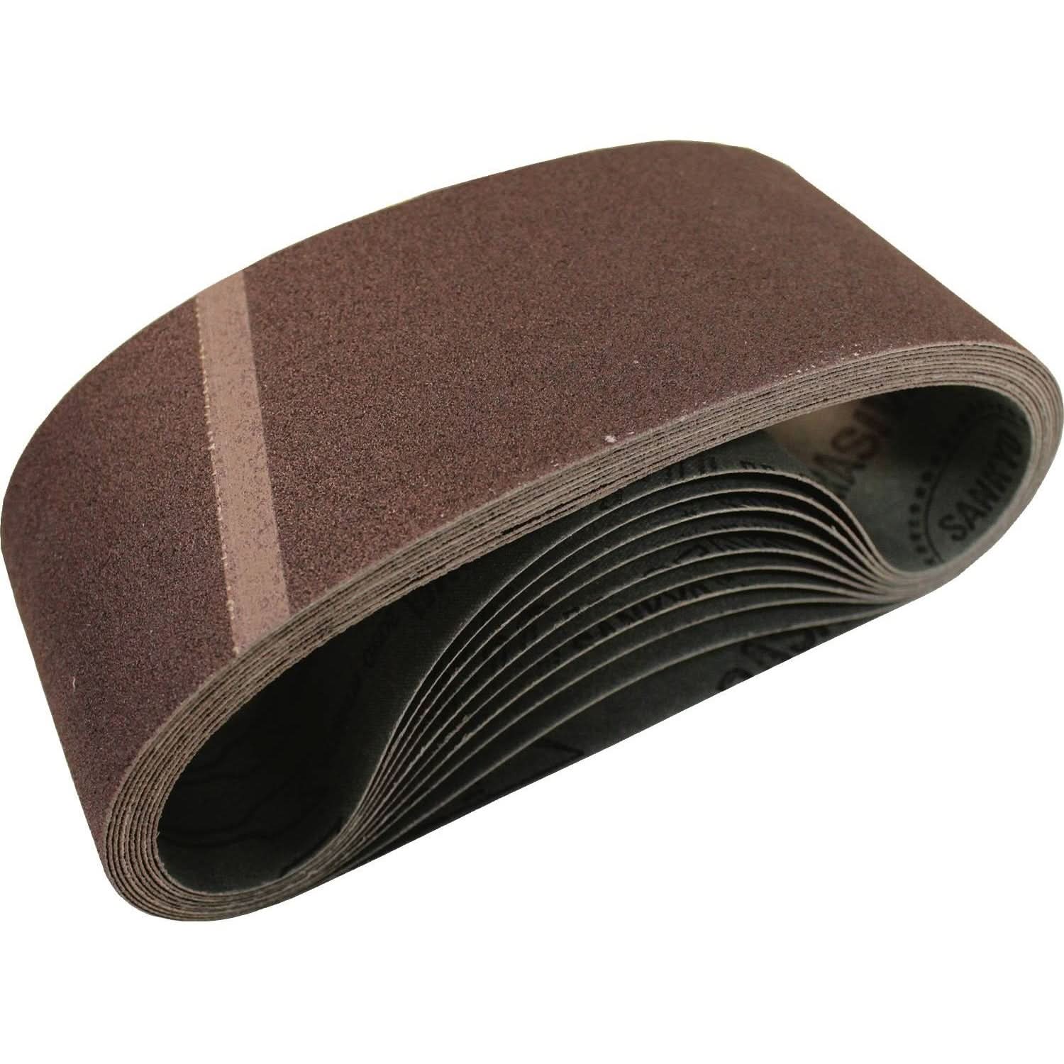Makita 794551-A 3" x 18" Abrasive Belt, 80 Grit, 10/pk