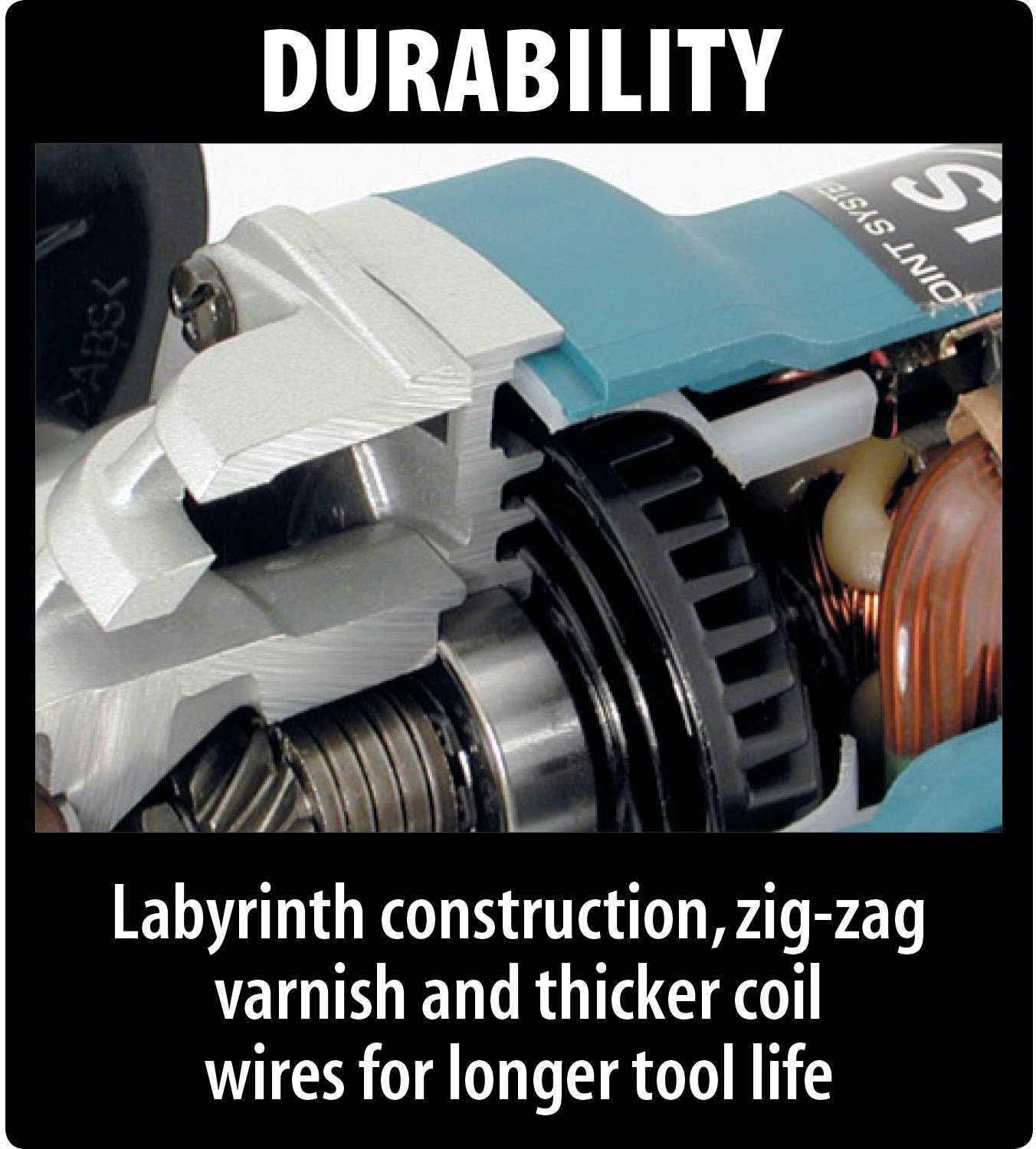 Makita 9565PCV 5" SJS™ High-Power Paddle Switch Angle Grinder