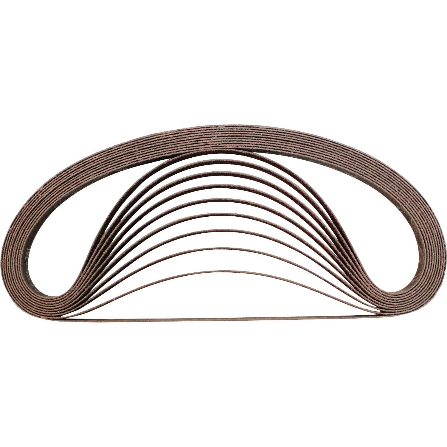 Makita A-34562 1/2" x 21" Abrasive Belt, 40 Grit, 10/pk