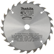 Makita A-85092 6-1/2" 24T Carbide-Tipped Circular Saw Blade, General Purpose