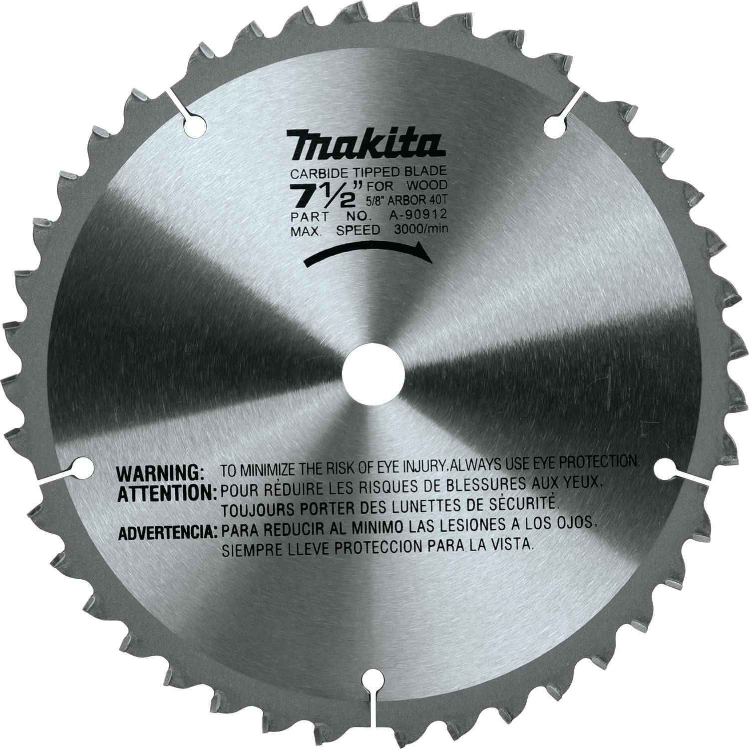 Makita A-90912 7-1/2" 40T Carbide-Tipped Miter Saw Blade