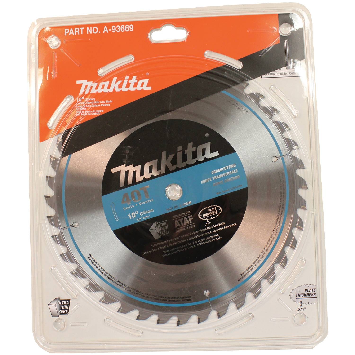 Makita A-93669 10" 40T Micro-Polished Miter Saw Blade