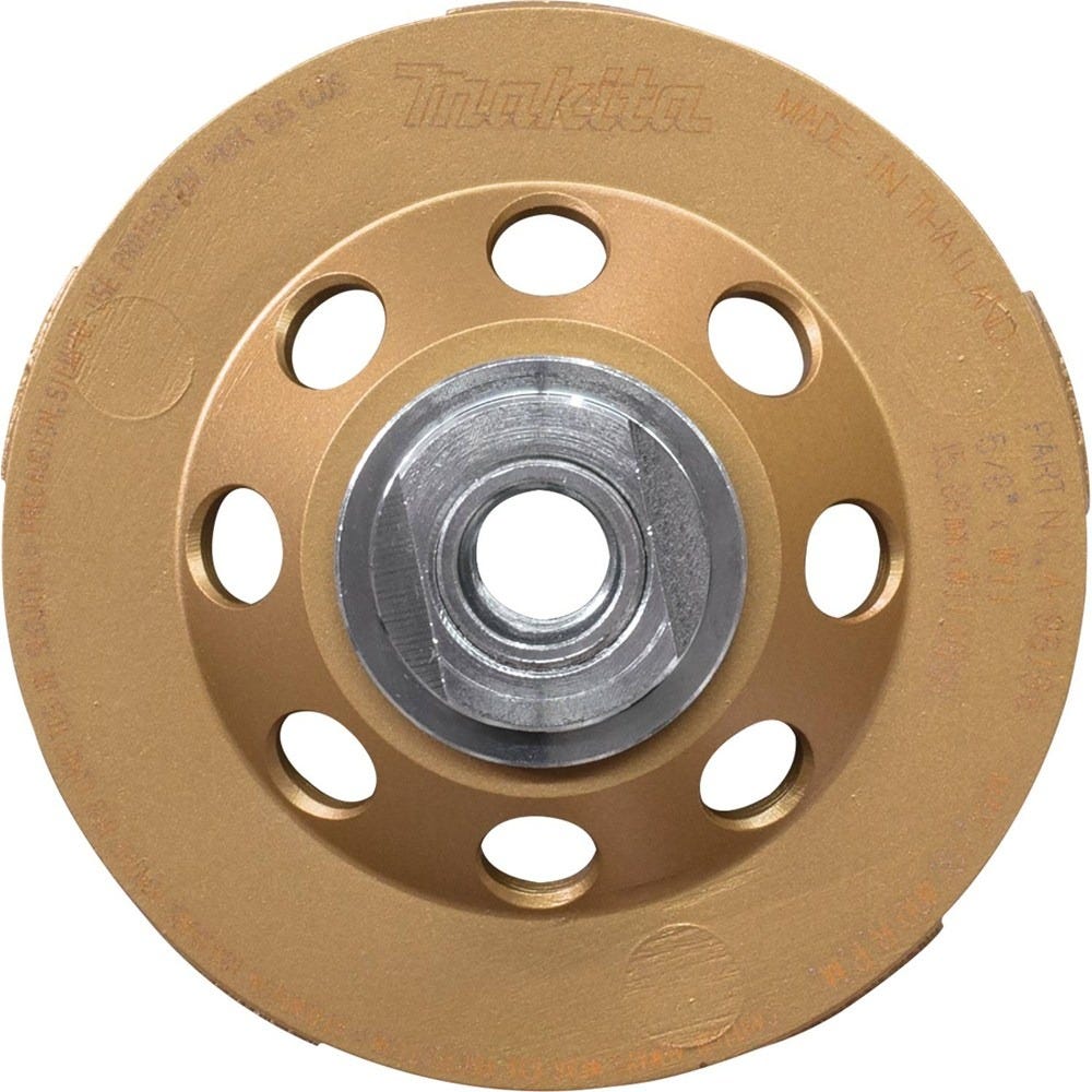 Makita A-96198 4-1/2" Low-Vibration Diamond Cup Wheel, Double Row