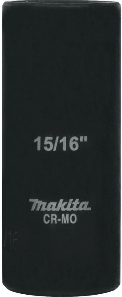 Makita A-96322 15/16" Deep Well SAE Impact Socket, 1/2" Drive