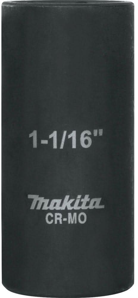 Makita A-96344 1-1/16" Deep Well SAE Impact Socket, 1/2" Drive