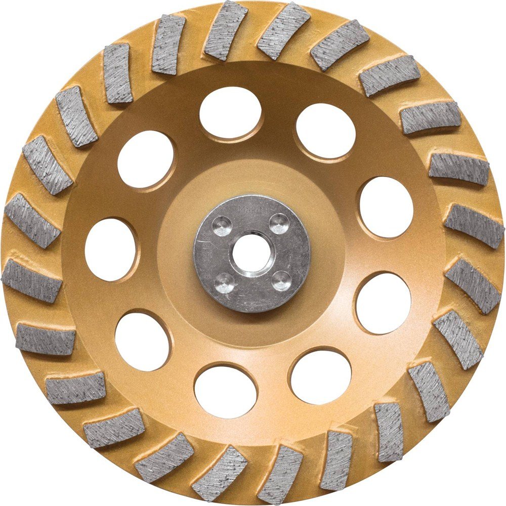Makita A-96425 7" Low-Vibration Diamond Cup Wheel, 24 Segment Turbo