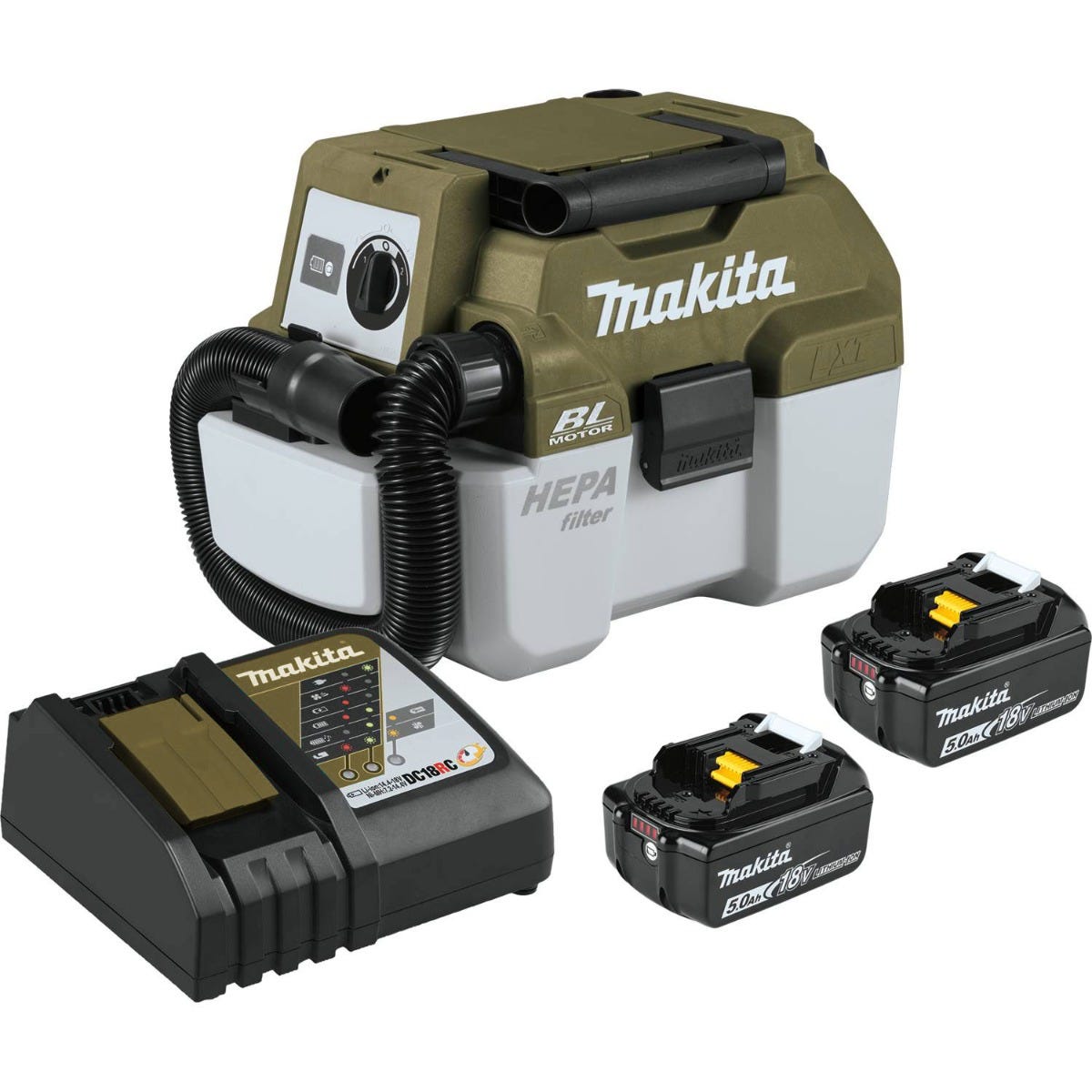 Makita Outdoor Adventure ADCV11T 18V LXT Brushless Wet/Dry Vacuum 5.0Ah Kit