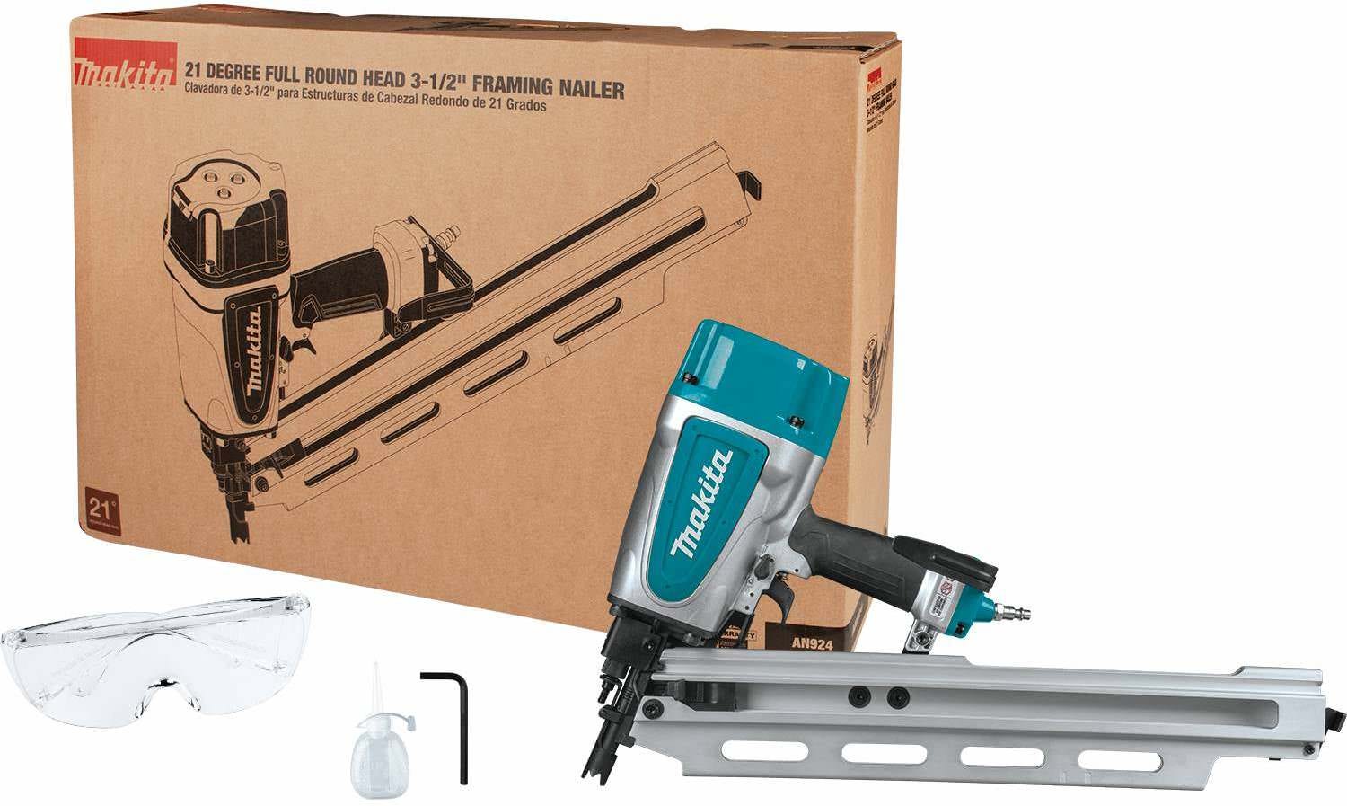 Makita AN924 21Âº Full Round Head 3-1/2" Framing Nailer