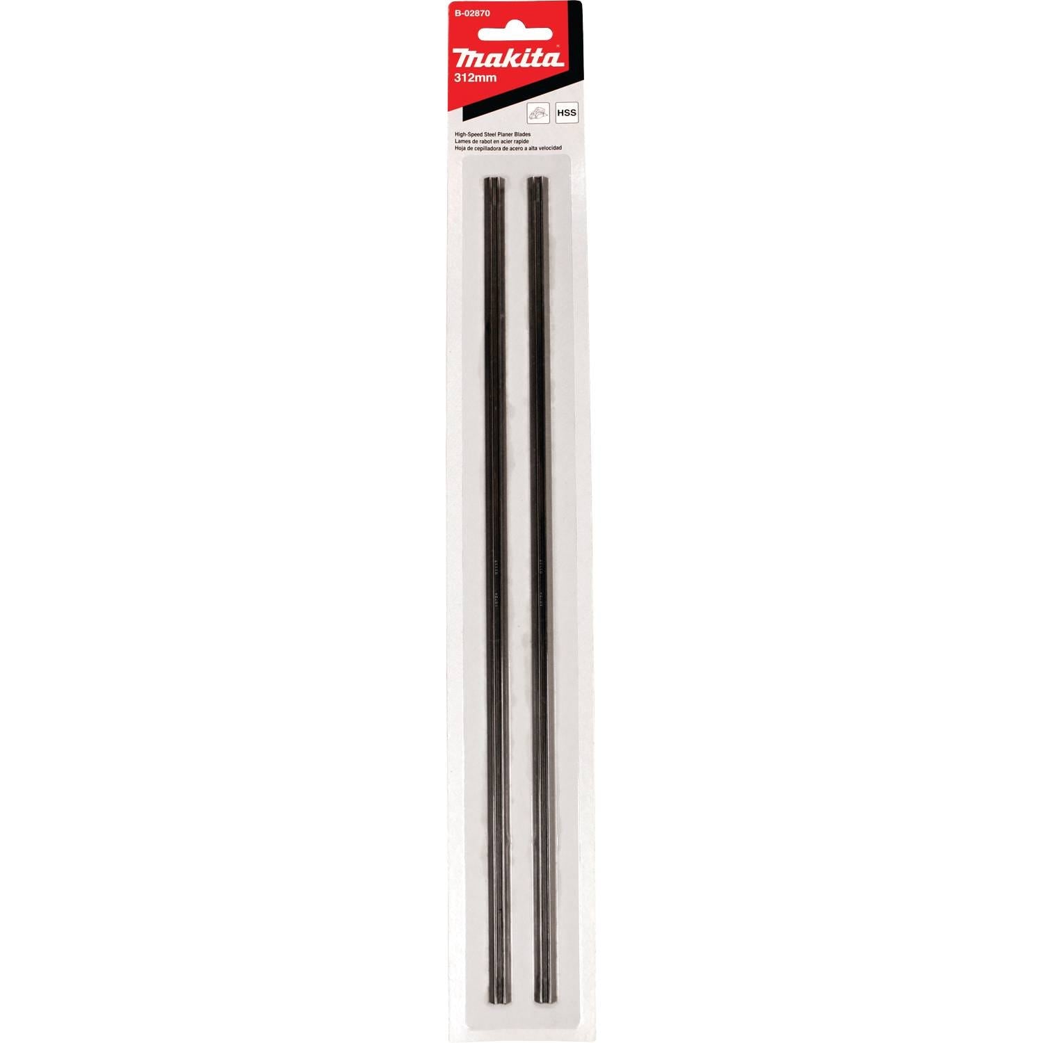 Makita B-02870 12-1/4" Planer Blade, Double Edged High Speed Steel, 2/pk