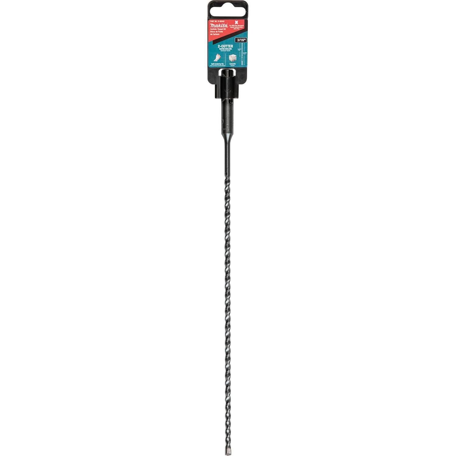 Makita B-60589 3/16" x 12" SDS-PLUS Bit, 2-Cutter