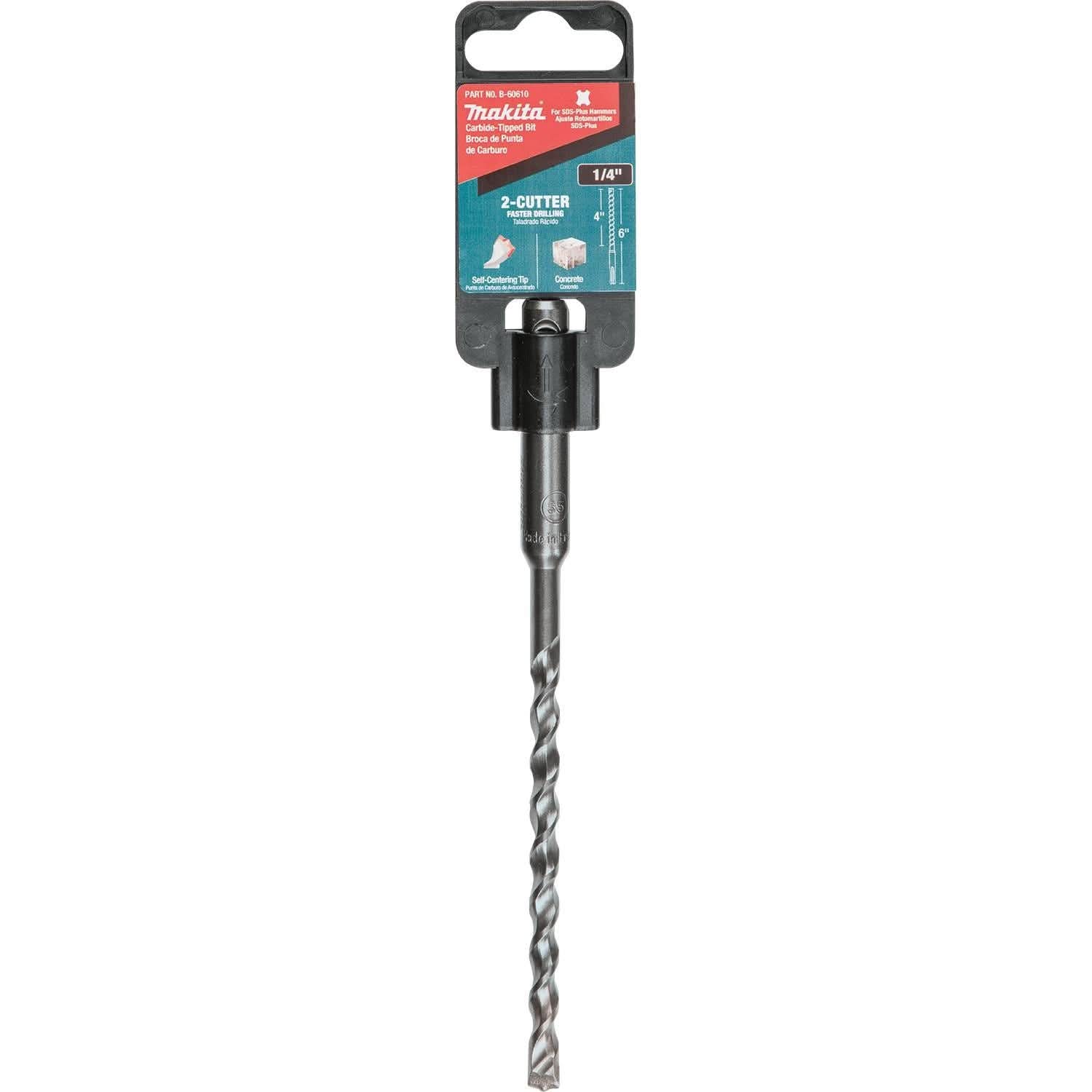 Makita B-60610 1/4" x 6" SDS-PLUS Bit, 2-Cutter