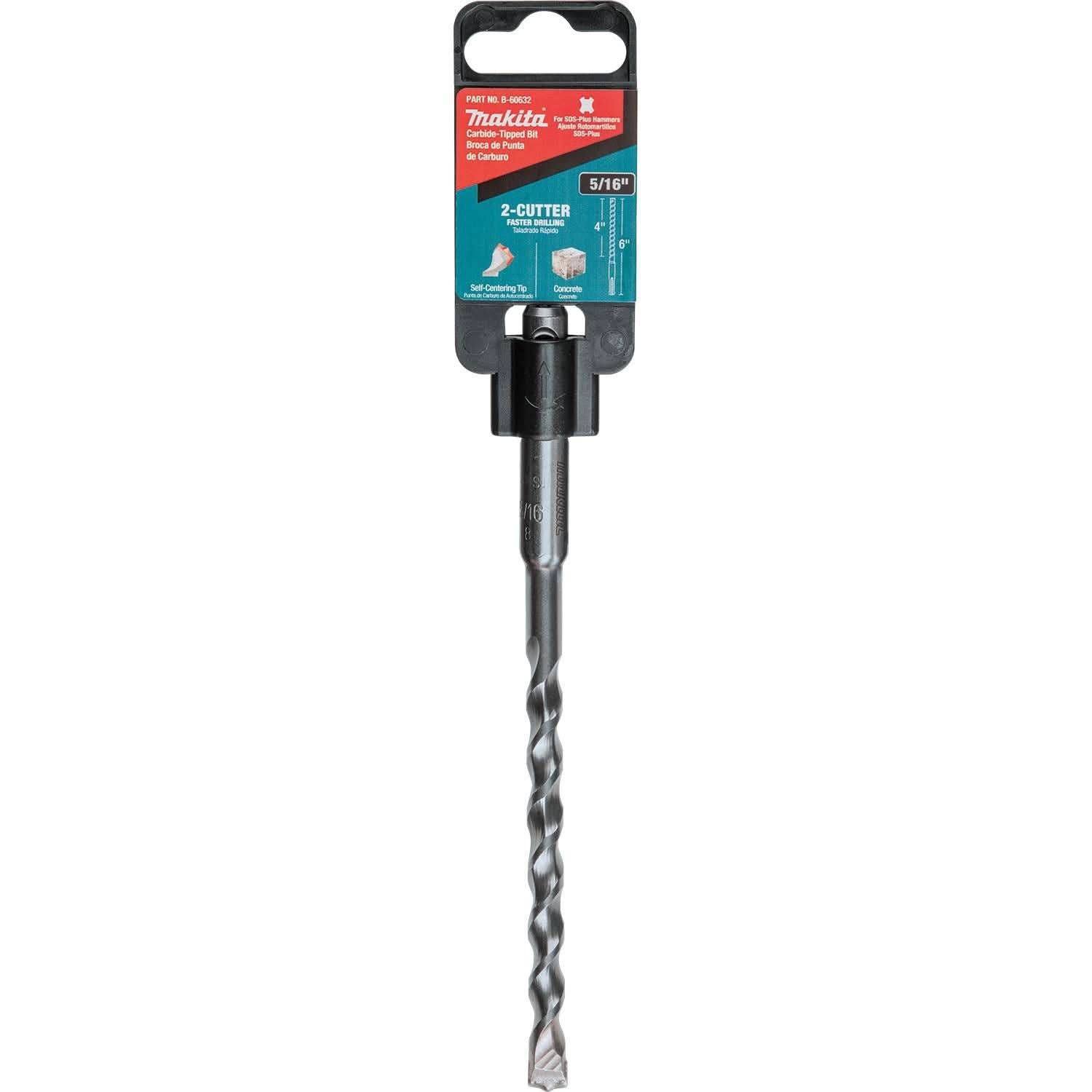 Makita B-60632 5/16" x 6" SDS-PLUS Bit, 2-Cutter