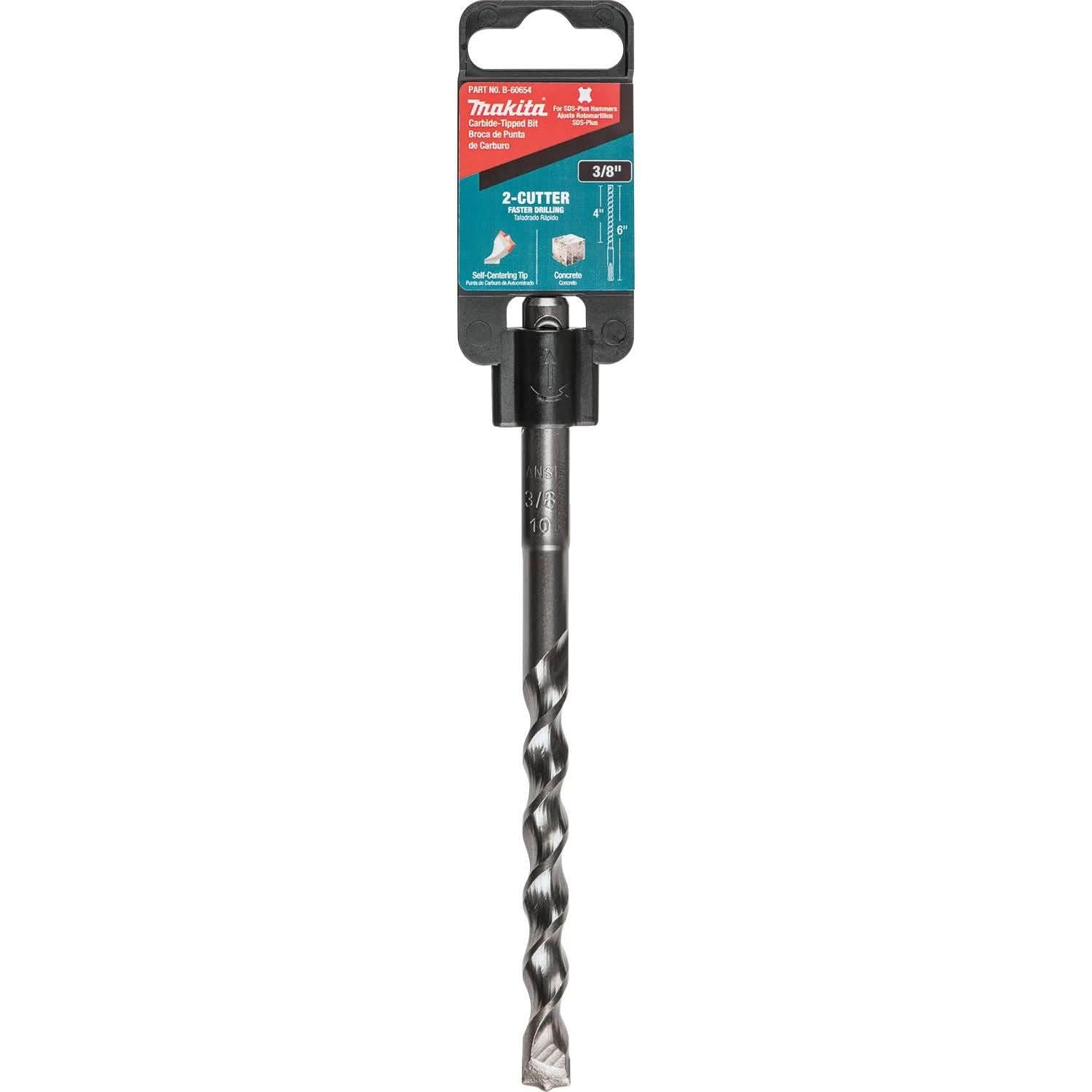 Makita B-60654 3/8" x 6" SDS-PLUS Bit, 2-Cutter