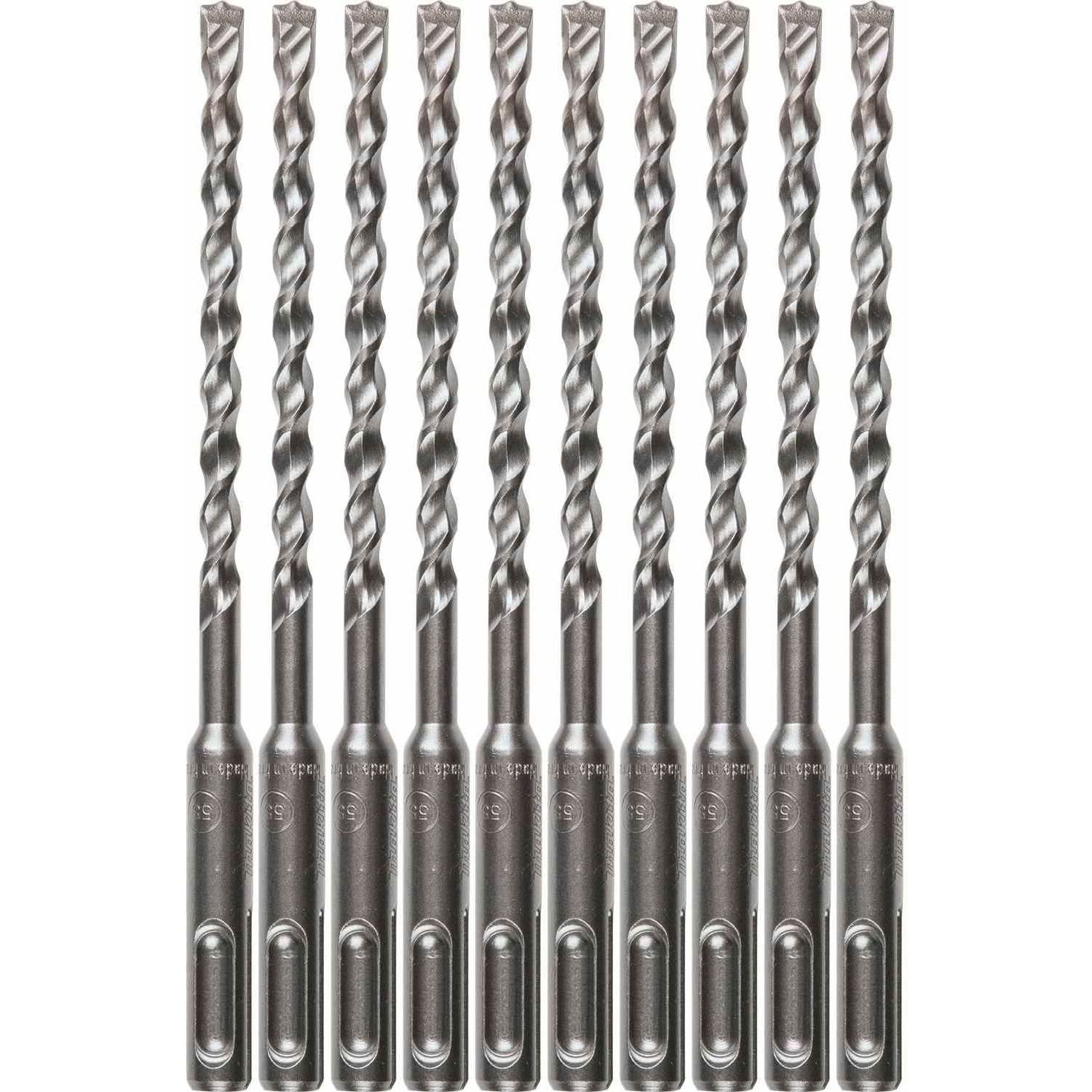 Makita B-60894 1/4" x 6" SDS-PLUS Bit, 2-Cutter, 10/pk